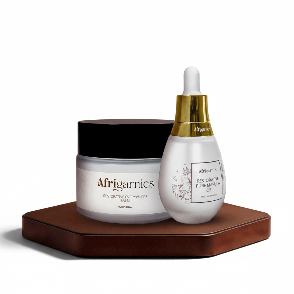 Healing Shea + Cocoa Butter Balm + Pure Marula Oil Duo